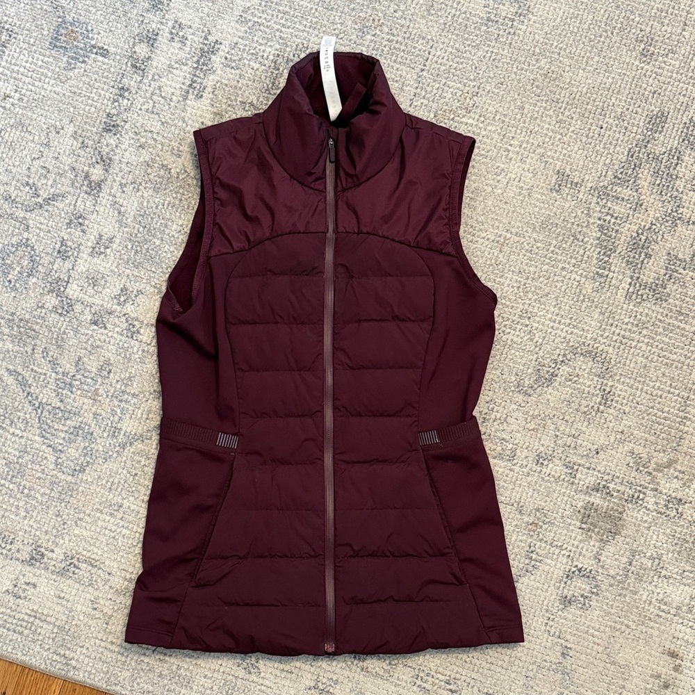 Lululemon Athletica Dark Red Puffer Vest